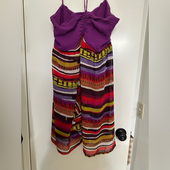 Lane Bryant Dress. Size 22/24. Purple Top With Multi Color Bottom. - Picture 1 of 3